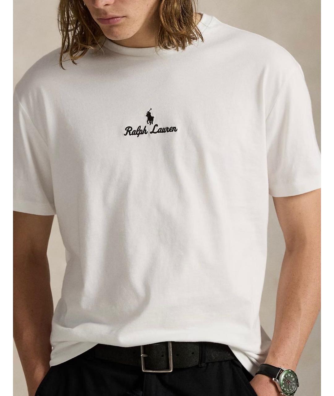 POLO RALPH LAUREN Белая хлопковая футболка, фото 3