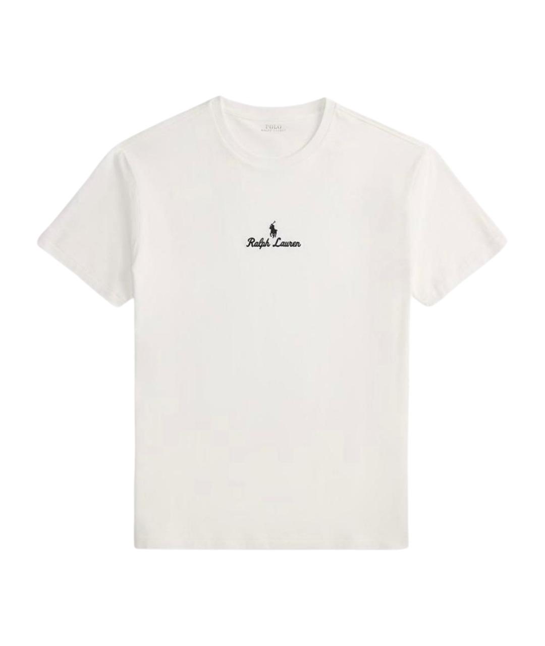 POLO RALPH LAUREN Белая хлопковая футболка, фото 1