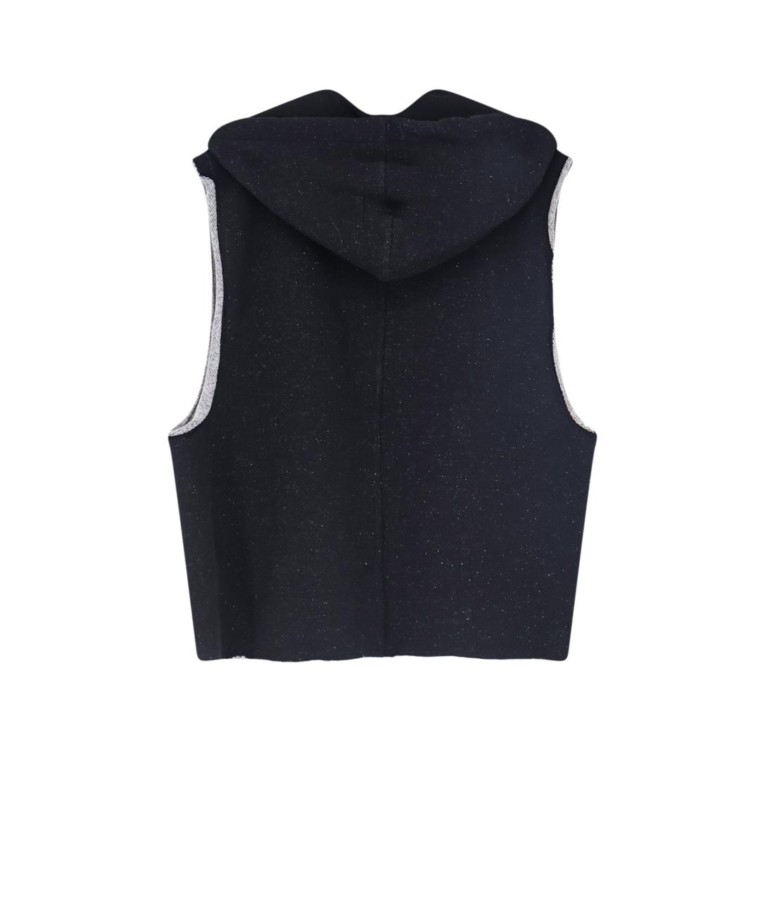 RICK OWENS Черная хлопковая жилетка, фото 2