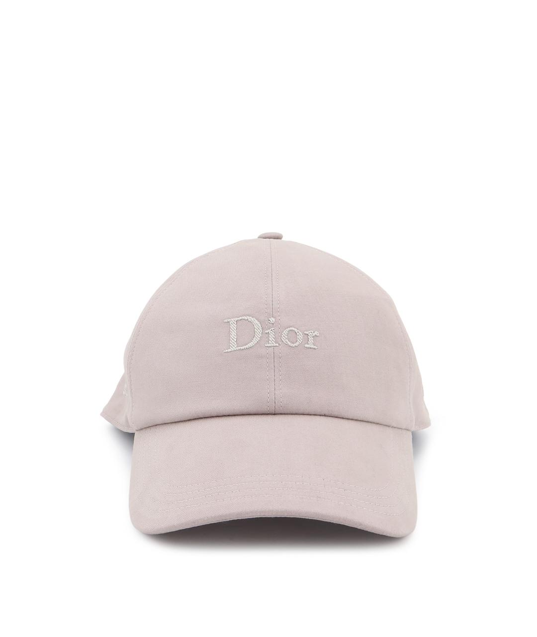 CHRISTIAN DIOR Серая хлопковая кепка/бейсболка, фото 1