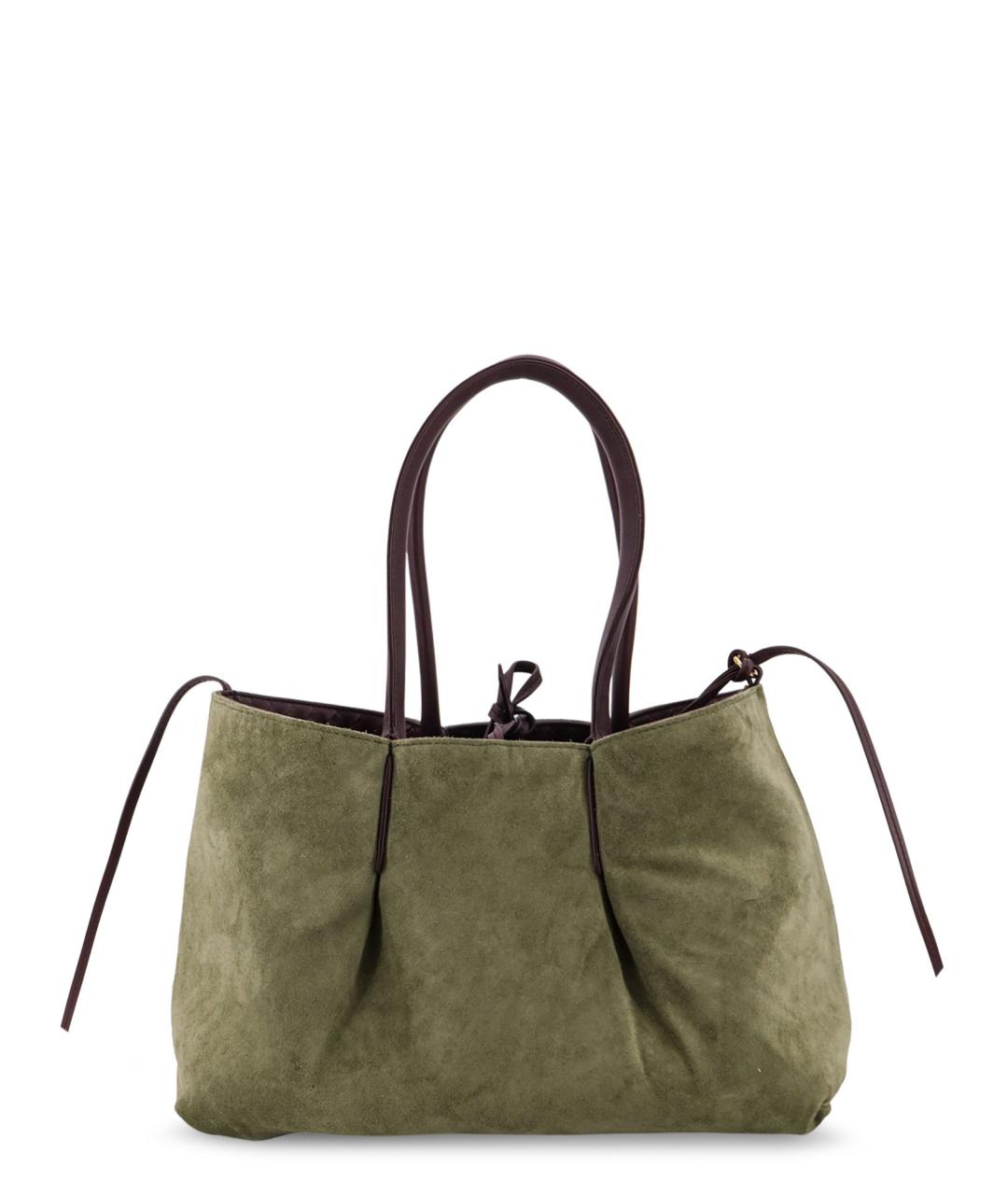 BOTTEGA VENETA Бордовая кожаная сумка тоут, фото 5