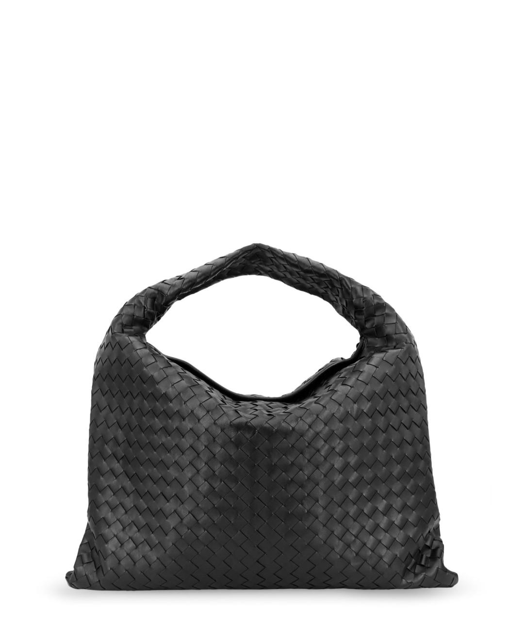 BOTTEGA VENETA Черная кожаная сумка через плечо, фото 2