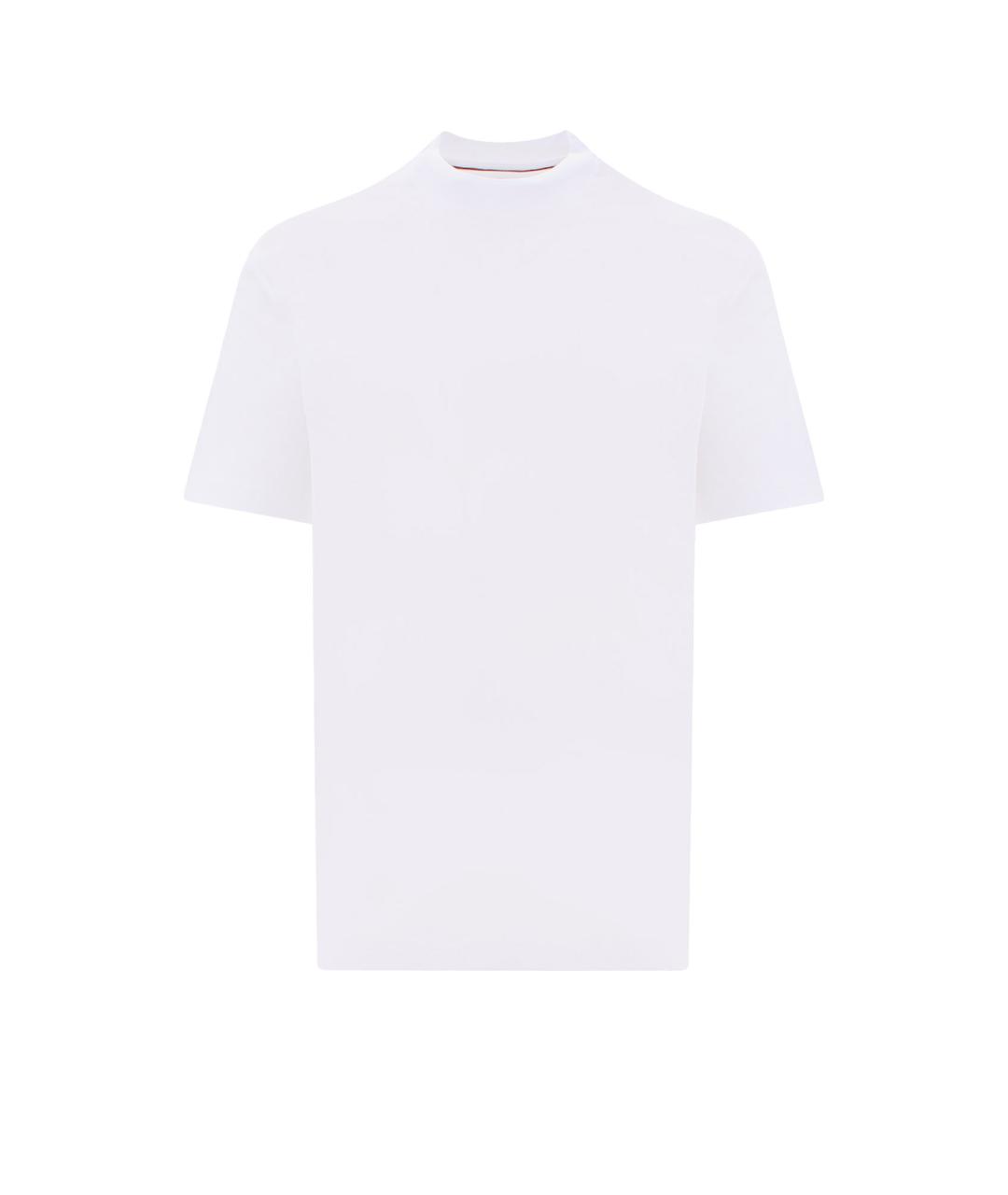 LORO PIANA Белая хлопковая футболка, фото 1