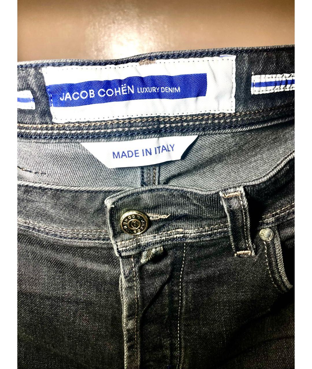 JACOB COHEN Черные хлопковые джинсы скинни, фото 5