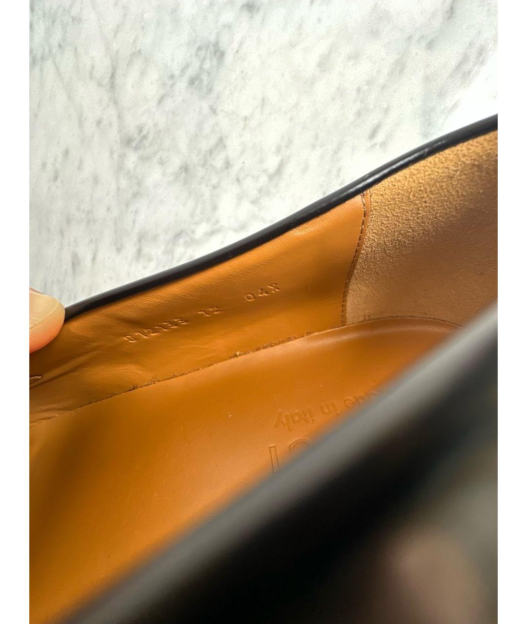 GUCCI Черные кожаные туфли, фото 8