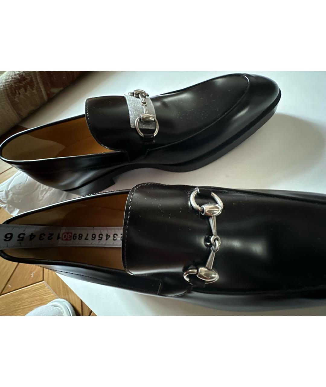 GUCCI Черные кожаные туфли, фото 7