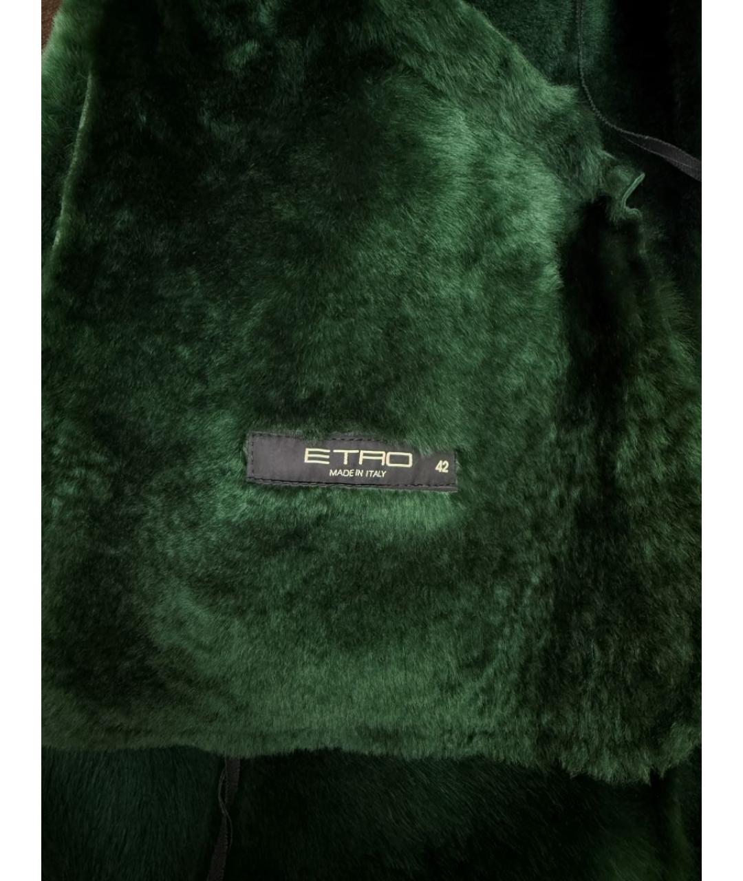 ETRO Зеленая дубленка, фото 6