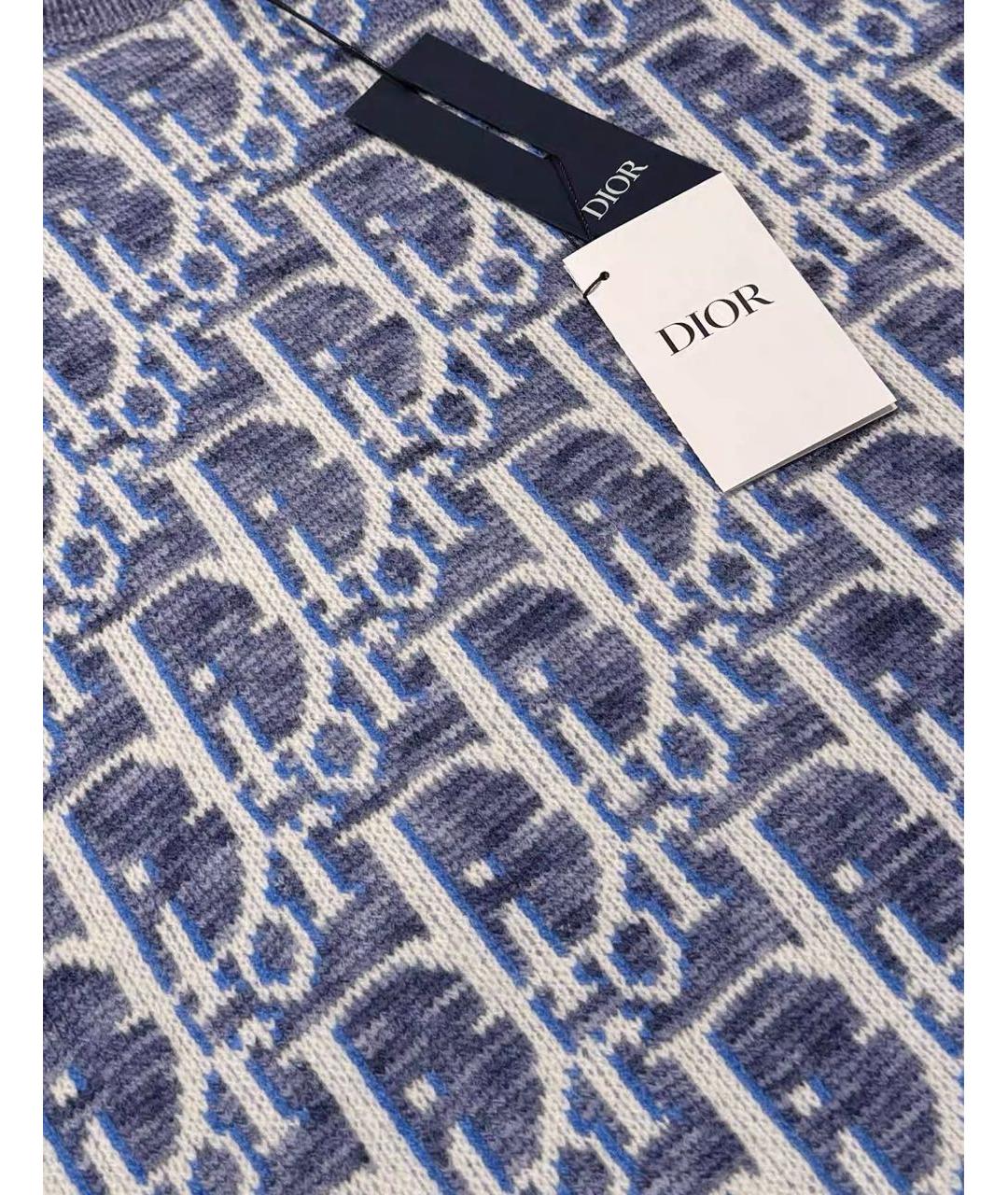 CHRISTIAN DIOR Синяя шерстяная жилетка, фото 4