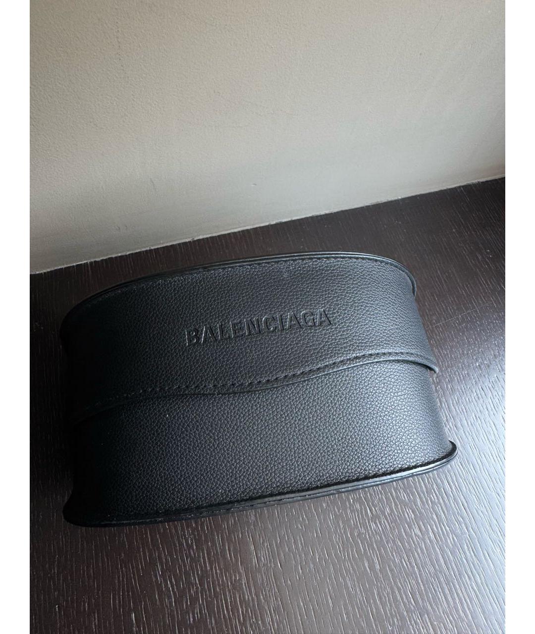 BALENCIAGA Черные пластиковые солнцезащитные очки, фото 6