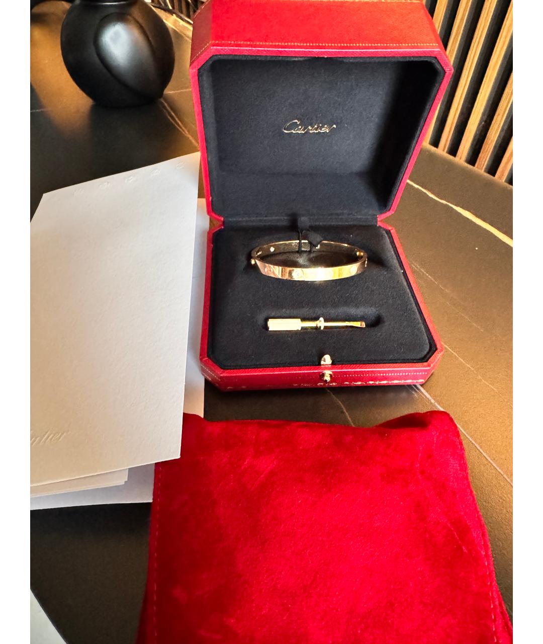 CARTIER Золотой браслет из желтого золота, фото 4