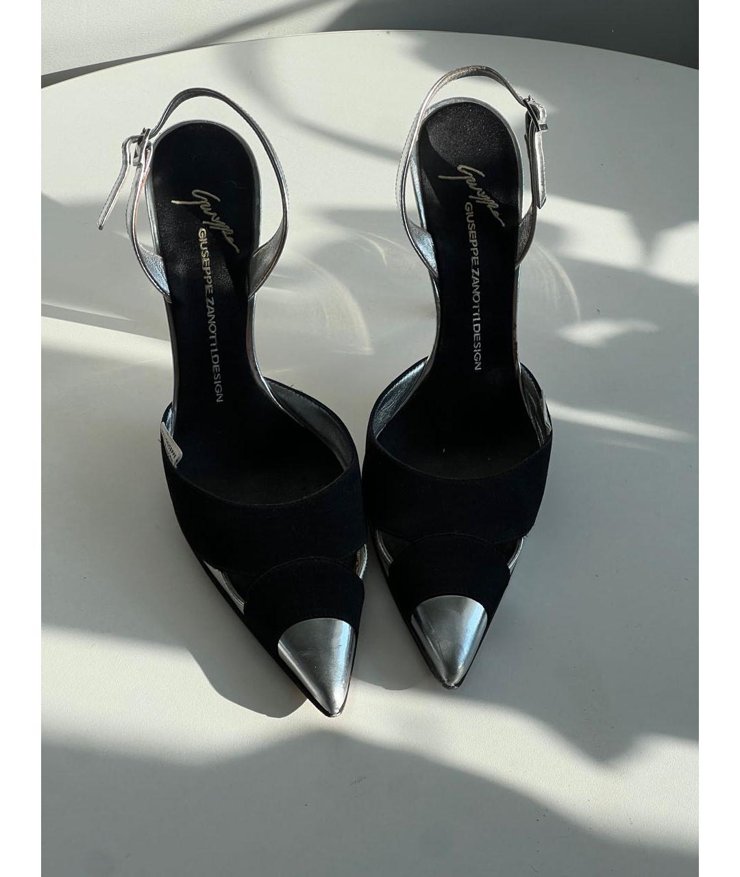 GIUSEPPE ZANOTTI DESIGN Черные текстильные туфли, фото 3