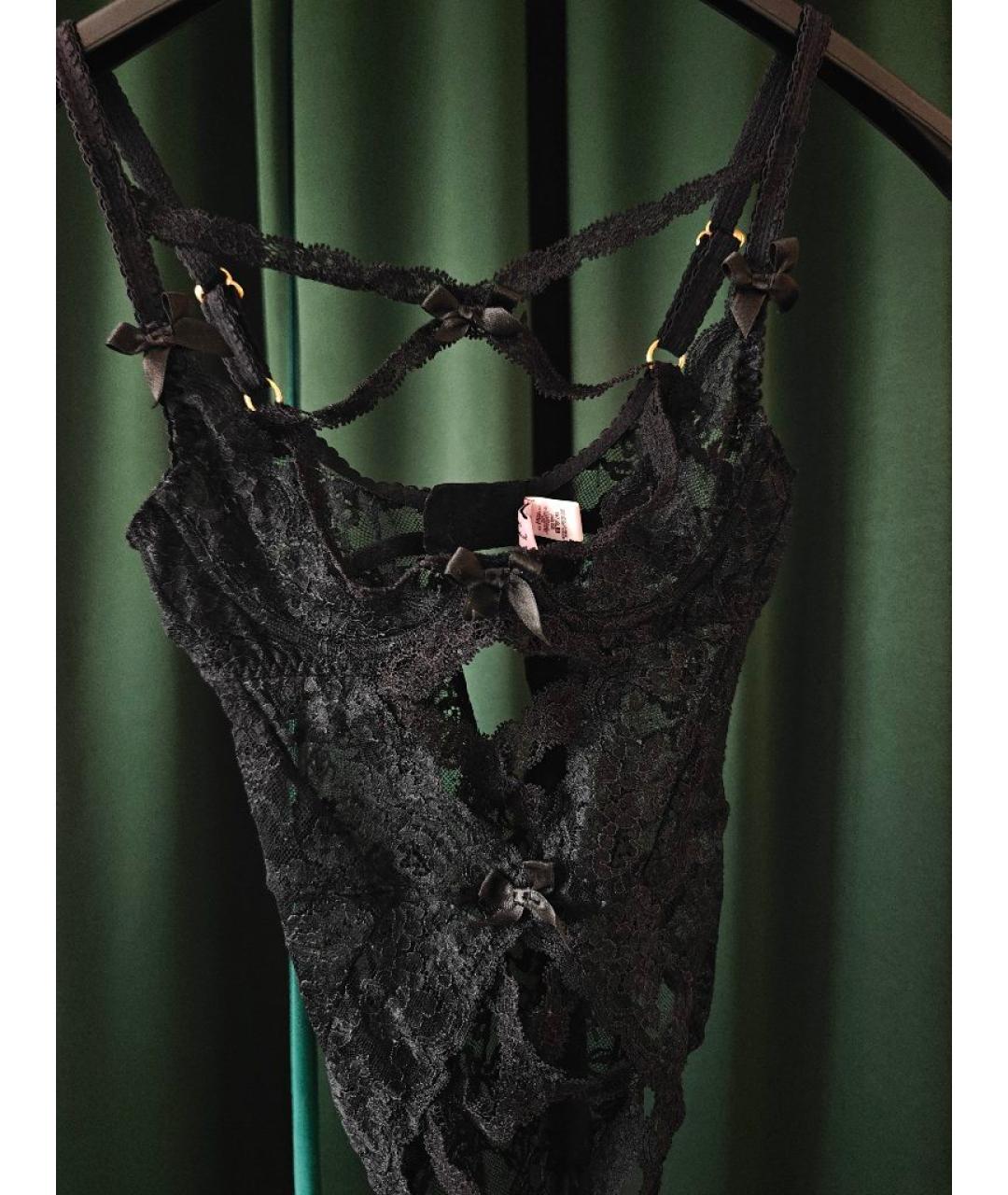 AGENT PROVOCATEUR Черное полиамидовое боди, фото 3