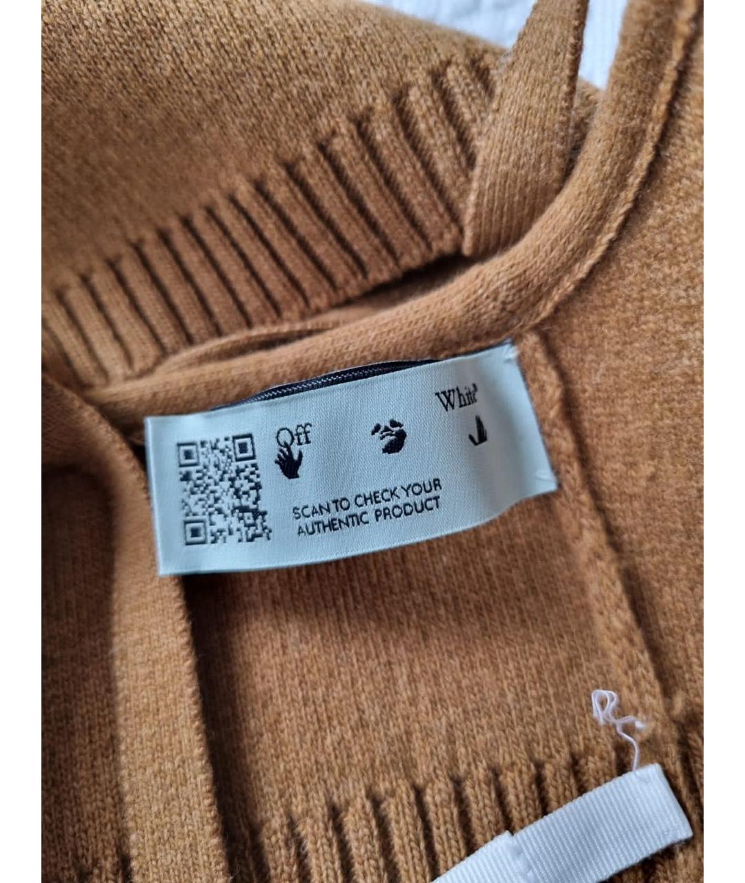 OFF-WHITE Коричневая майка, фото 6
