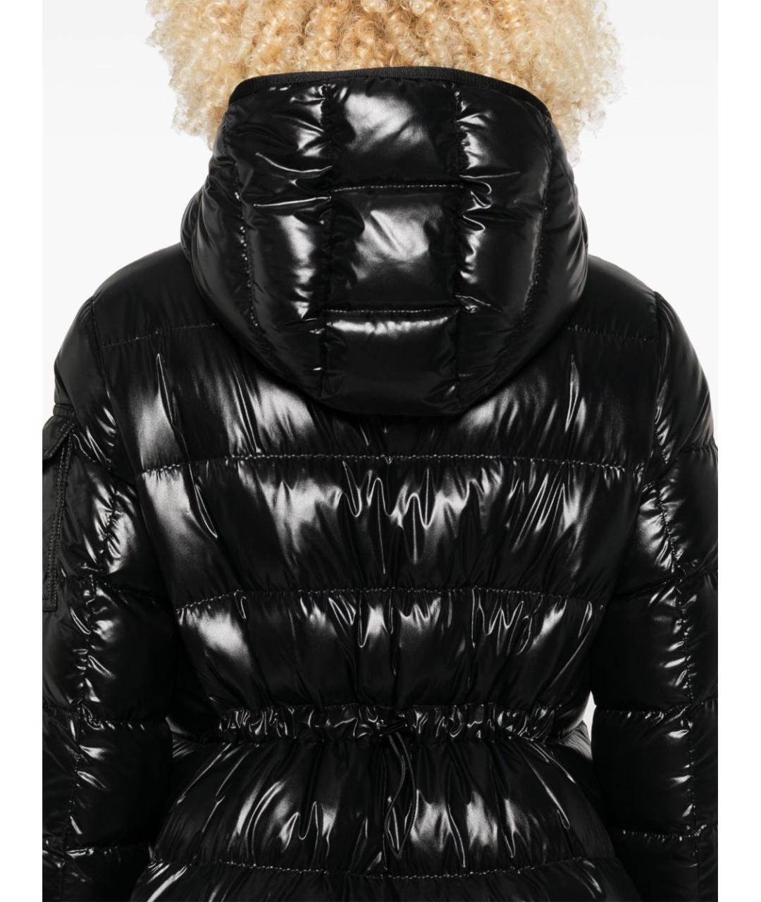 MONCLER Черный полиамидовый пуховик, фото 4