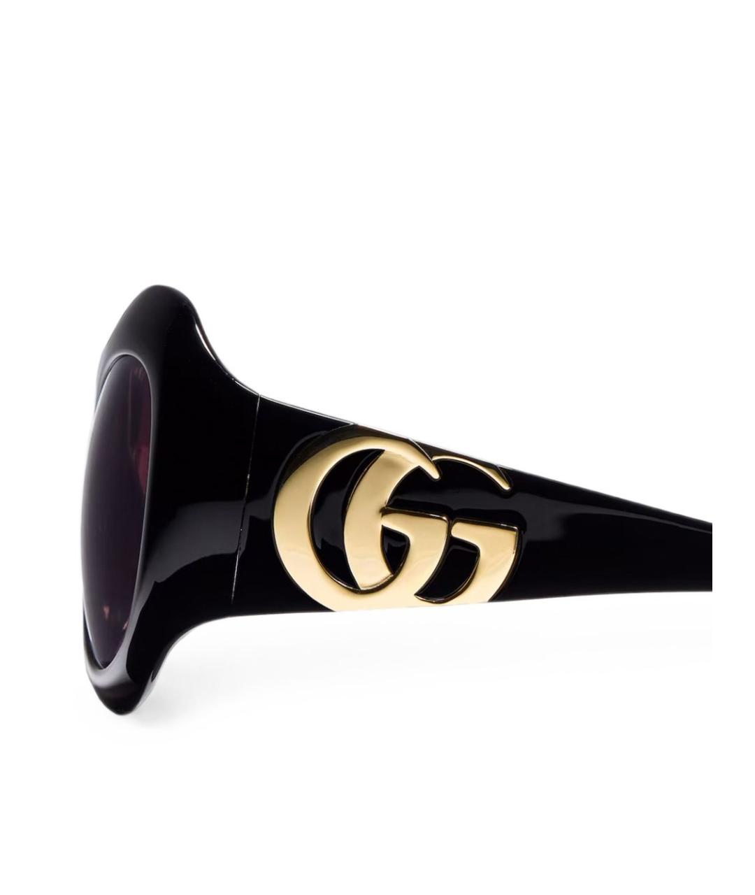 GUCCI Черные пластиковые солнцезащитные очки, фото 2