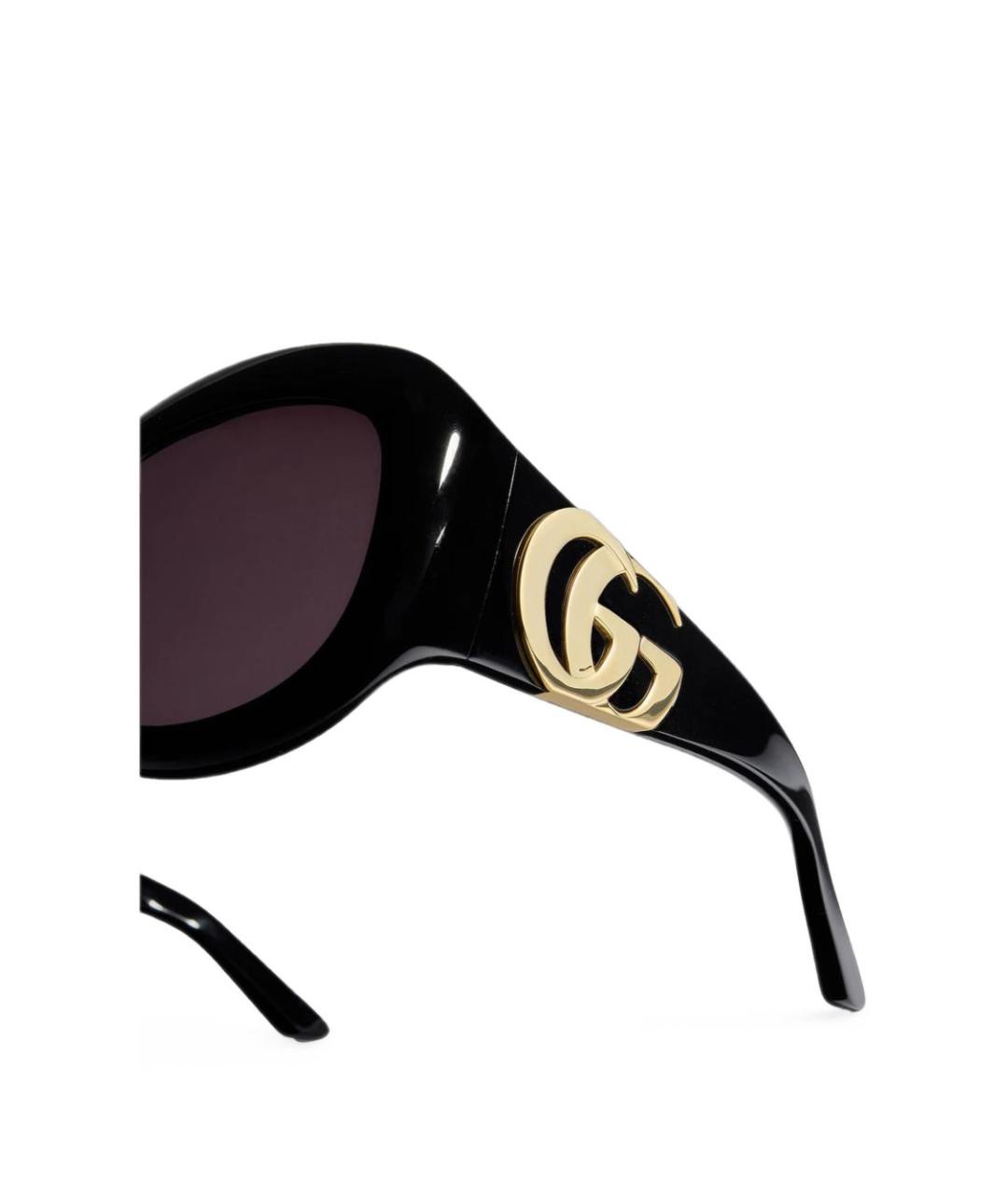 GUCCI Черные пластиковые солнцезащитные очки, фото 3