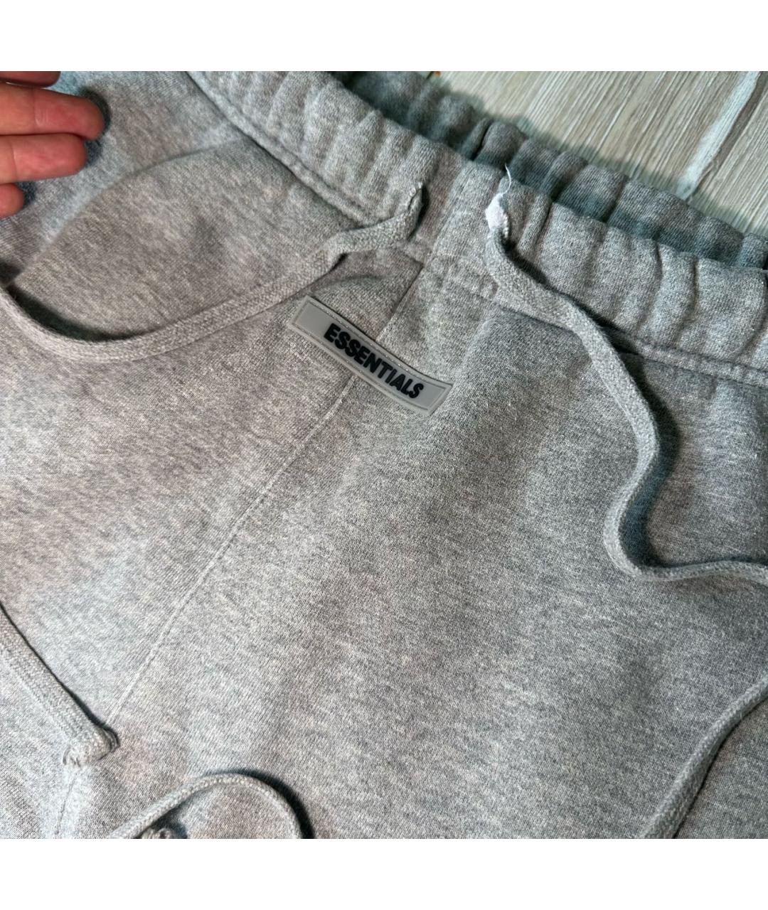 FEAR OF GOD ESSENTIALS Серый хлопко-эластановый спортивный костюм, фото 5