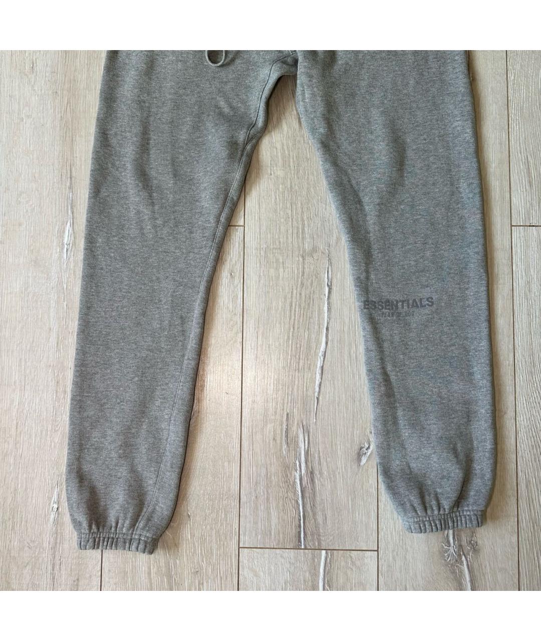 FEAR OF GOD ESSENTIALS Серый хлопко-эластановый спортивный костюм, фото 4