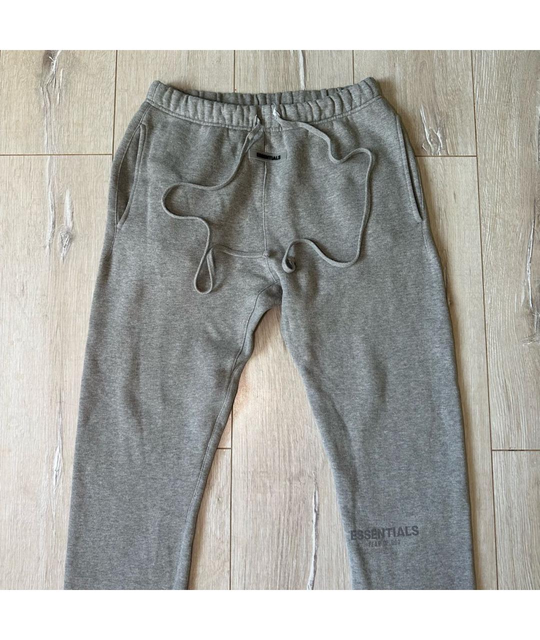 FEAR OF GOD ESSENTIALS Серый хлопко-эластановый спортивный костюм, фото 3