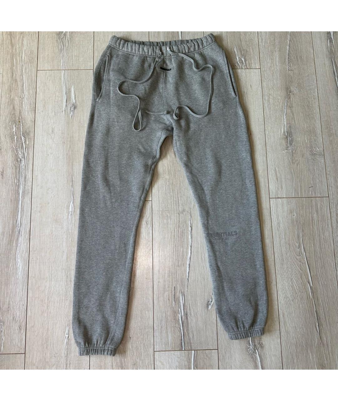 FEAR OF GOD ESSENTIALS Серый хлопко-эластановый спортивный костюм, фото 8