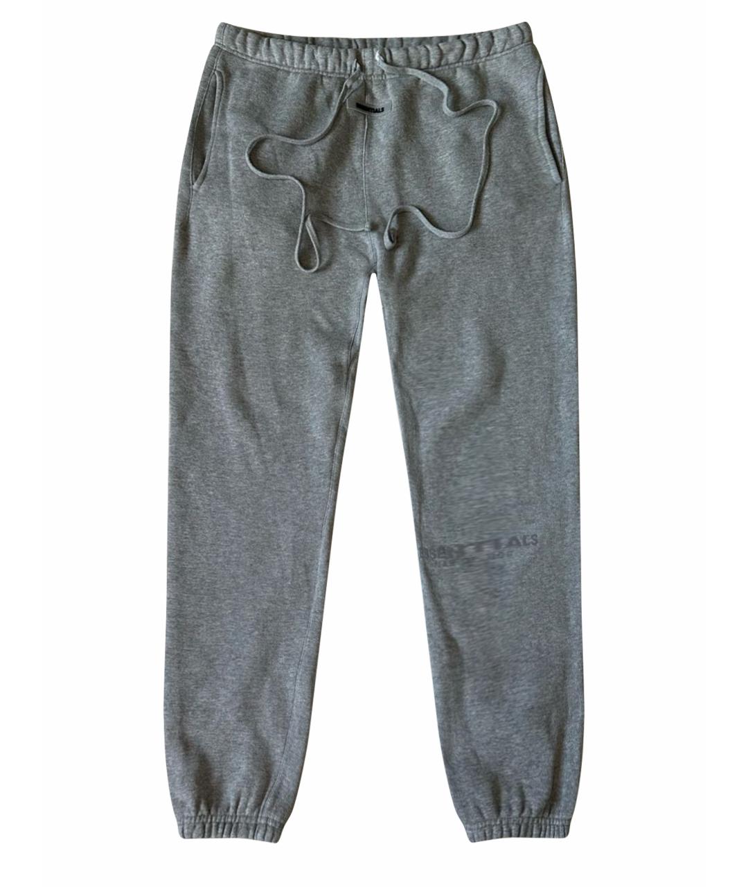 FEAR OF GOD ESSENTIALS Серый хлопко-эластановый спортивный костюм, фото 1