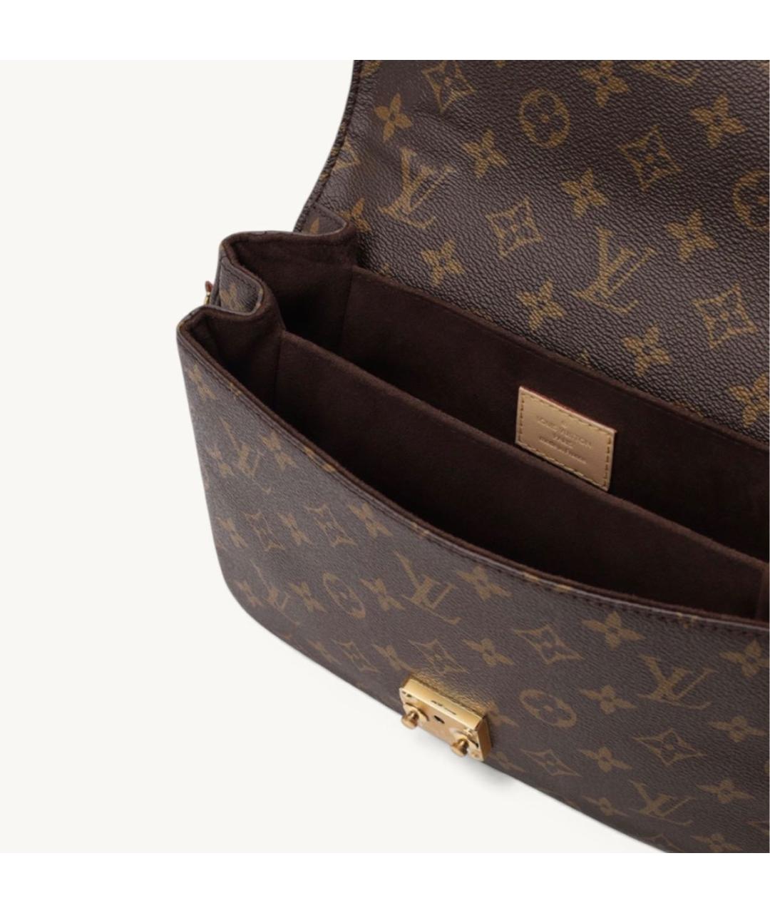 LOUIS VUITTON Коричневая сумка через плечо из канвы, фото 4