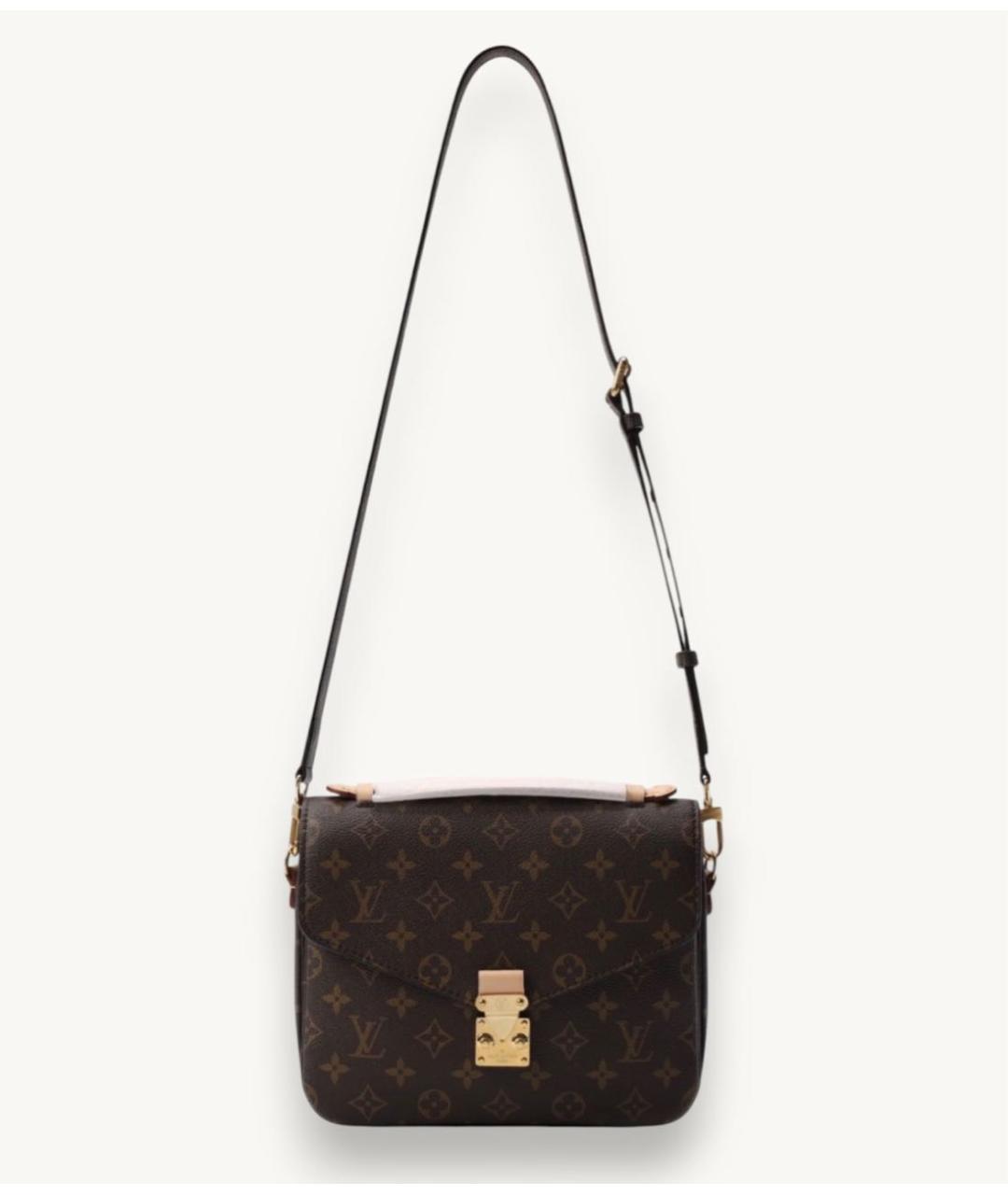 LOUIS VUITTON Коричневая сумка через плечо из канвы, фото 2