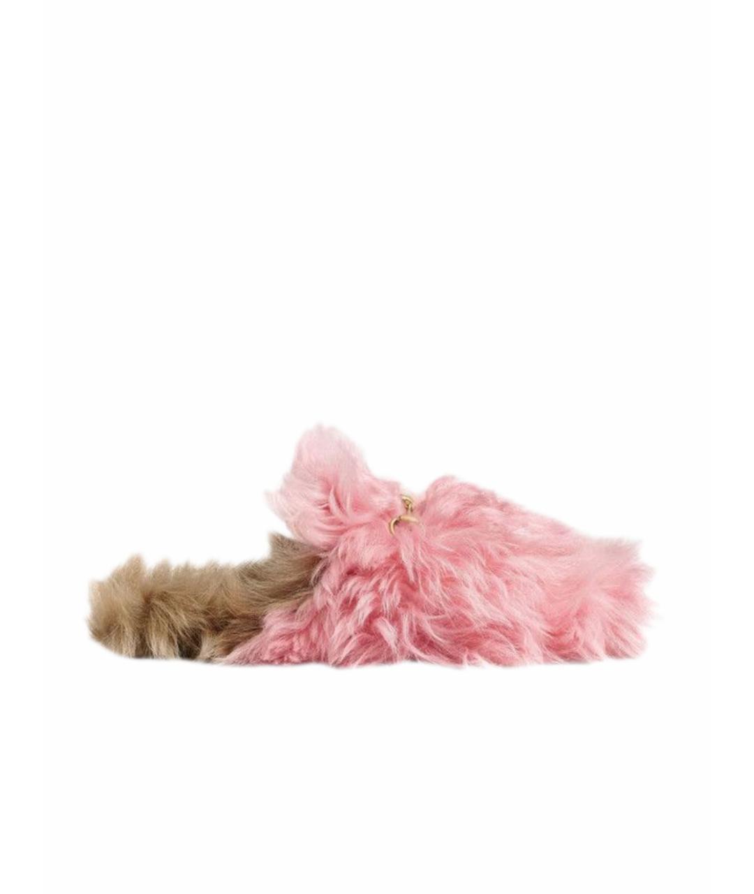 GUCCI Коралловые мюли из экзотической кожи, фото 1