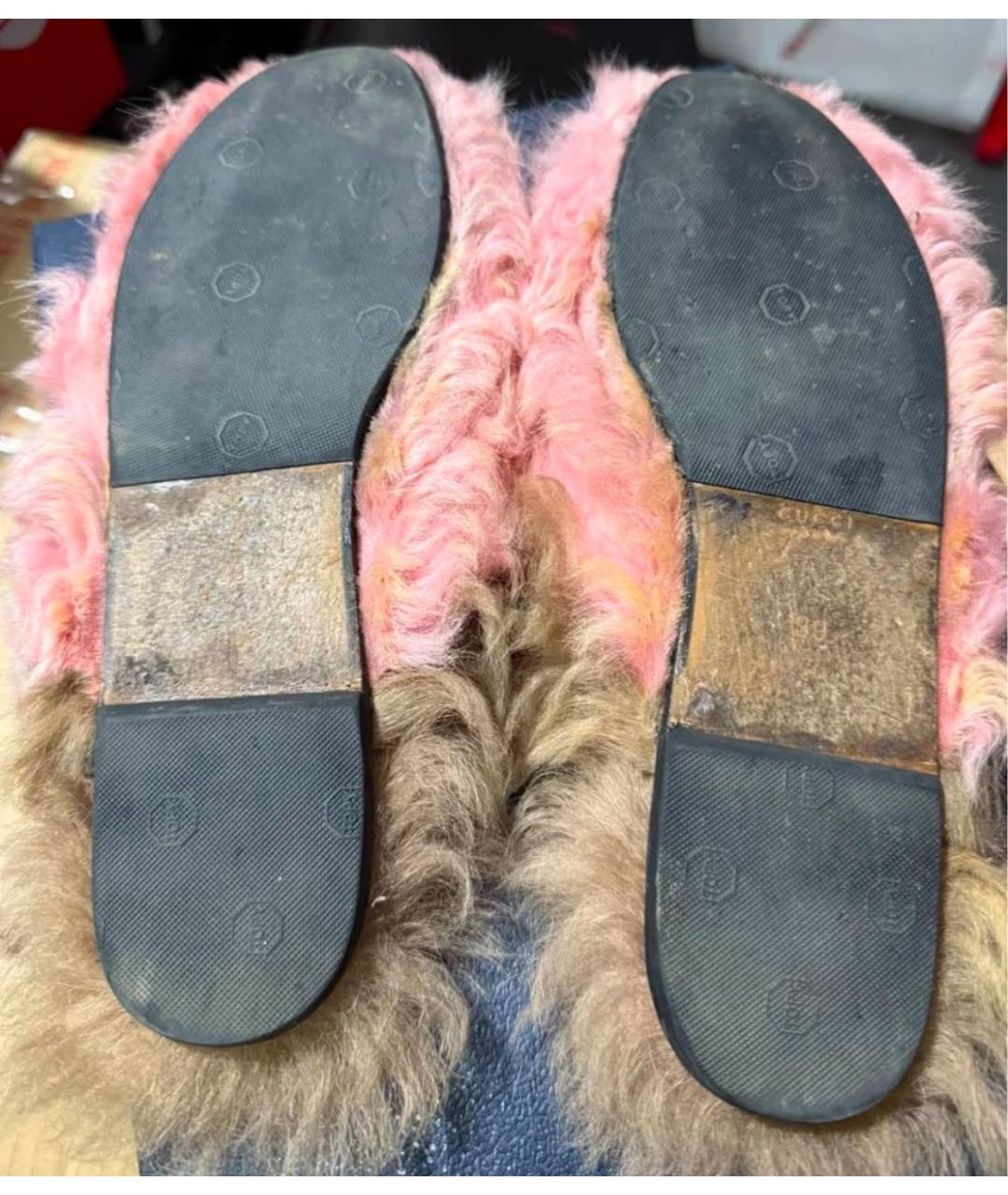 GUCCI Коралловые мюли из экзотической кожи, фото 5