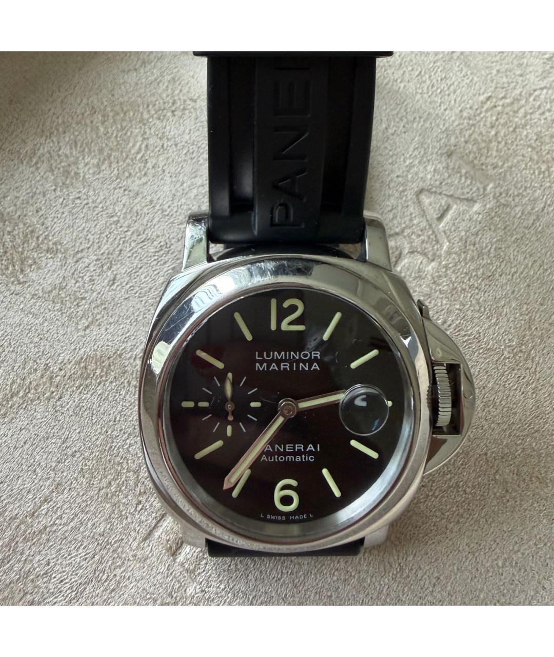 PANERAI Черные стальные часы, фото 4