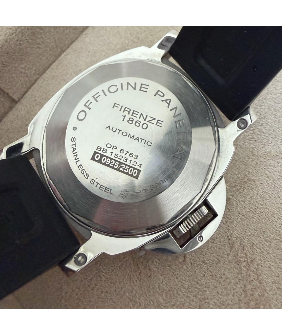 PANERAI Черные стальные часы, фото 2