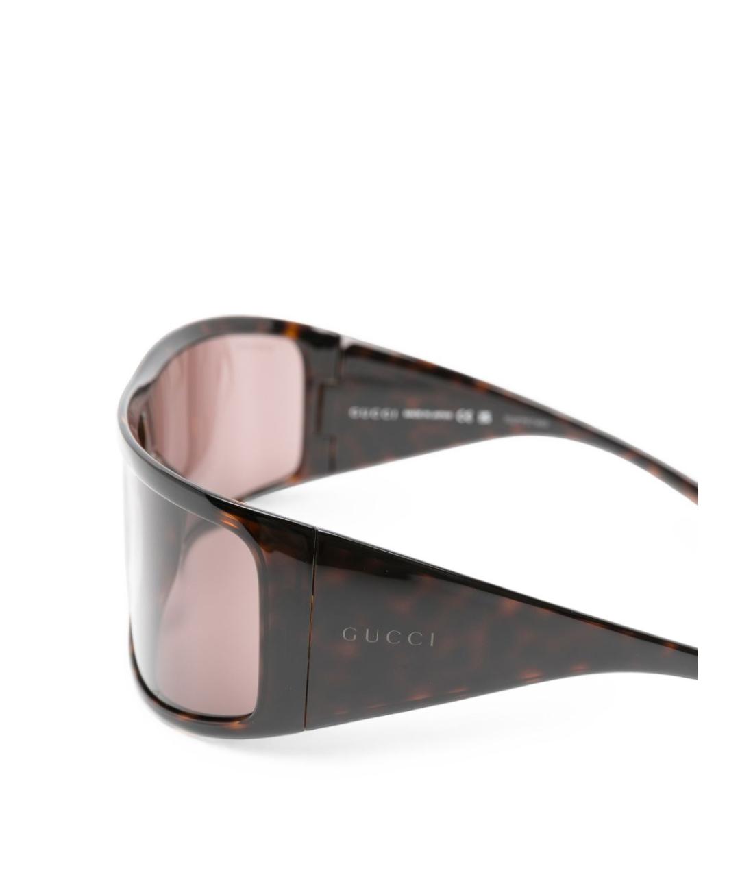 GUCCI Коричневые солнцезащитные очки, фото 3