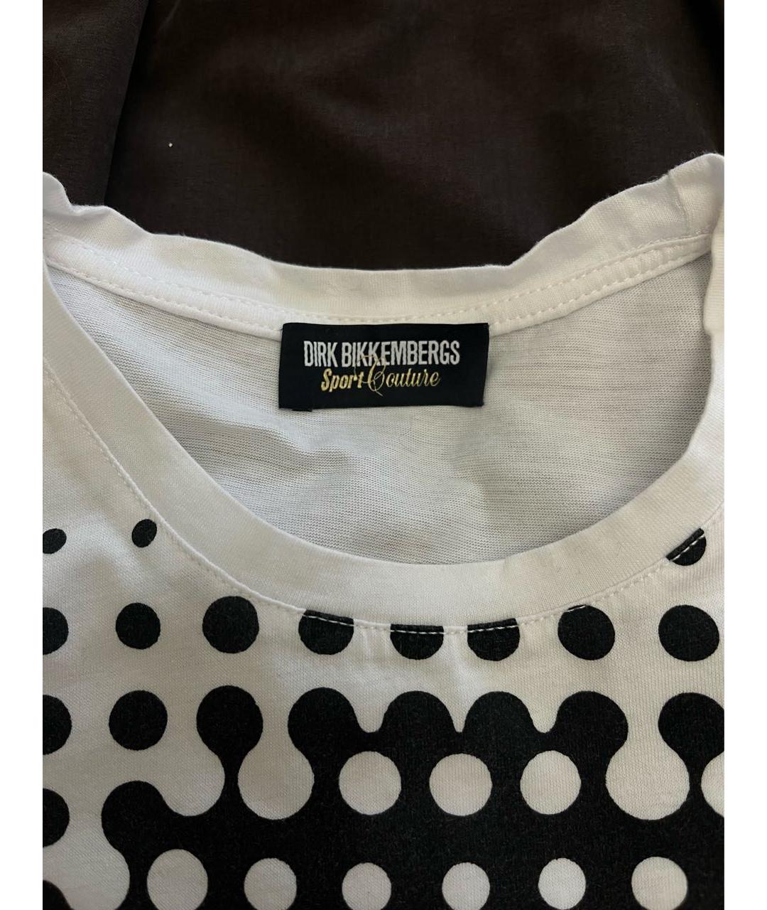 BIKKEMBERGS Белая хлопковая футболка, фото 2
