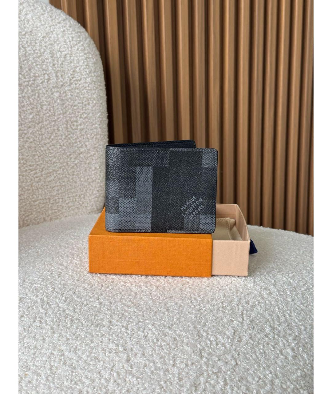 LOUIS VUITTON Черный кошелек, фото 6