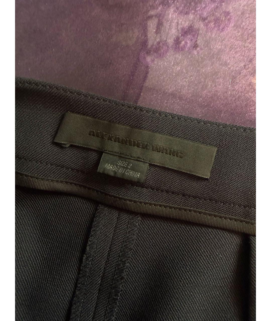 ALEXANDER WANG Темно-синие шерстяные шорты, фото 3