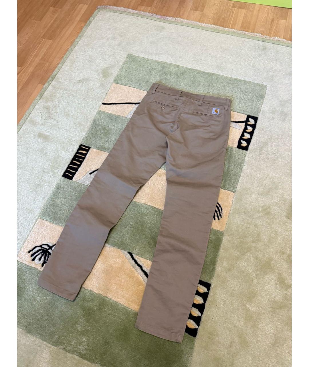 CARHARTT Бежевые хлопковые брюки чинос, фото 2