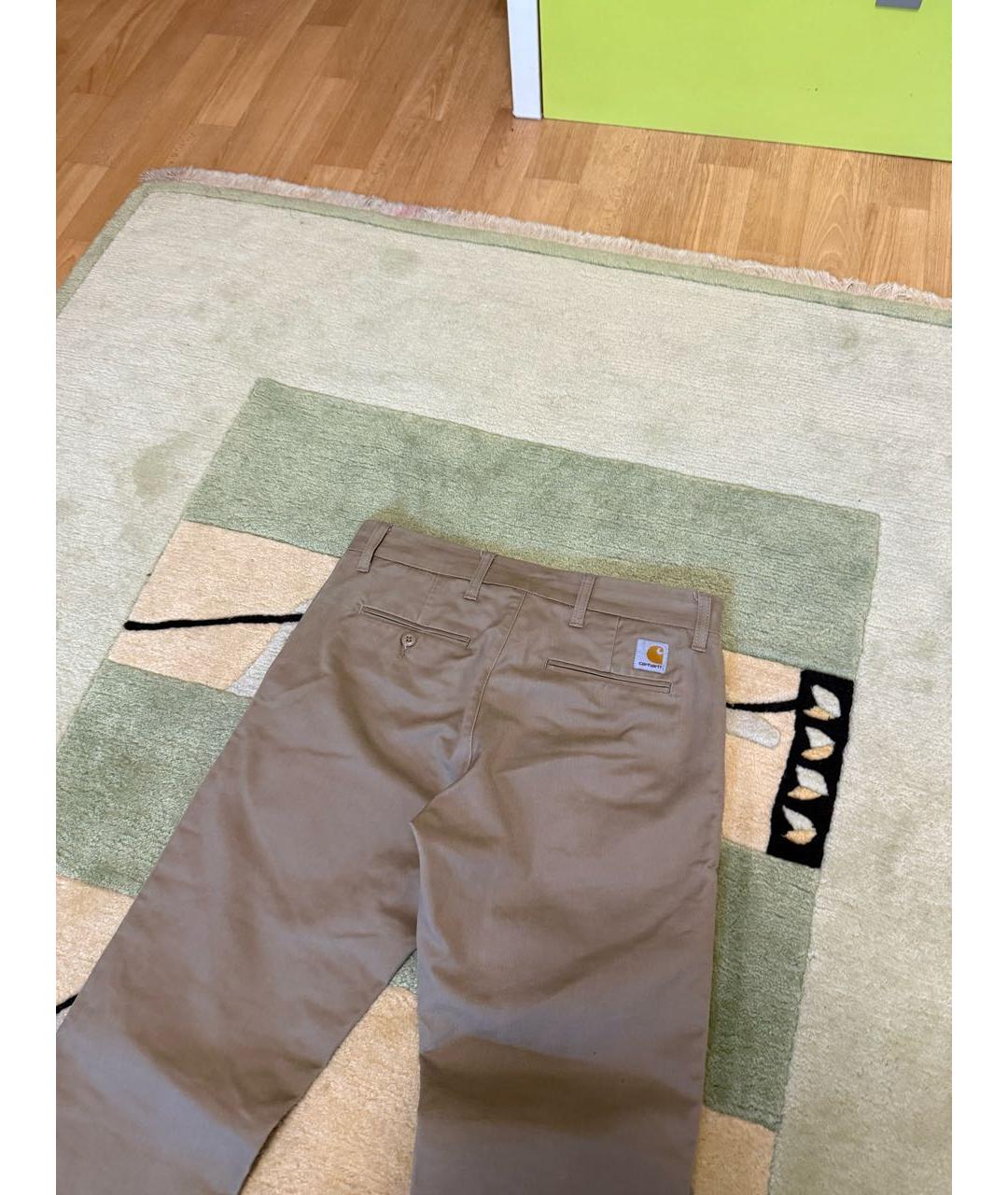 CARHARTT Бежевые хлопковые брюки чинос, фото 5