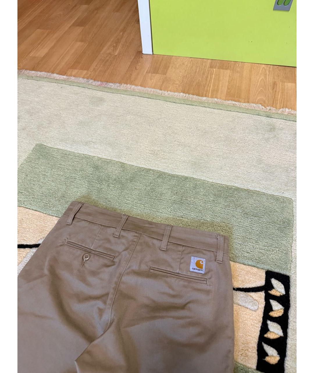 CARHARTT Бежевые хлопковые брюки чинос, фото 3
