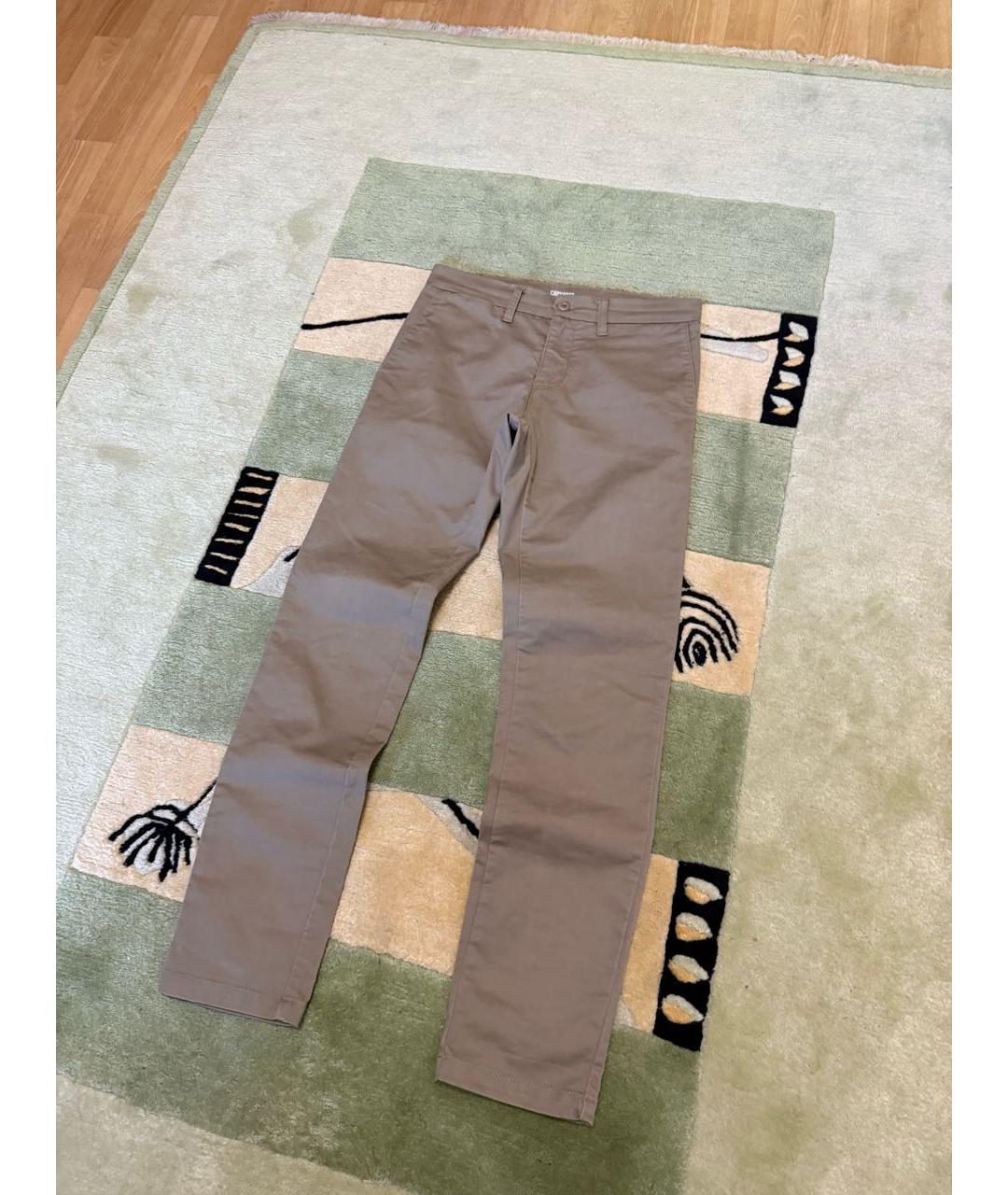 CARHARTT Бежевые хлопковые брюки чинос, фото 4