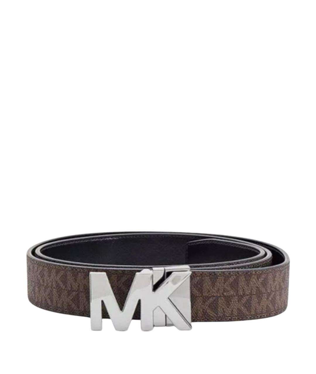 MICHAEL KORS Коричневый кожаный ремень, фото 1