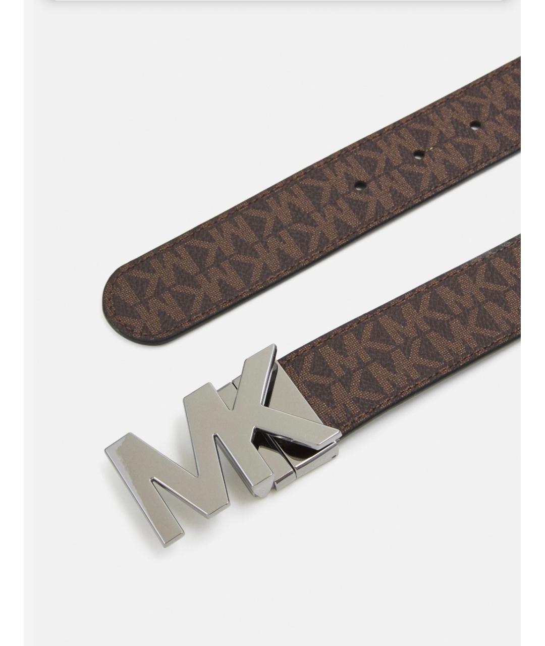 MICHAEL KORS Коричневый кожаный ремень, фото 4