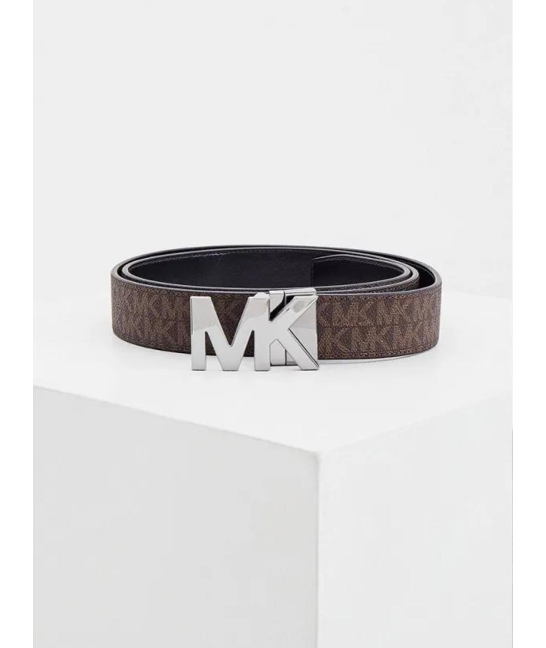 MICHAEL KORS Коричневый кожаный ремень, фото 9