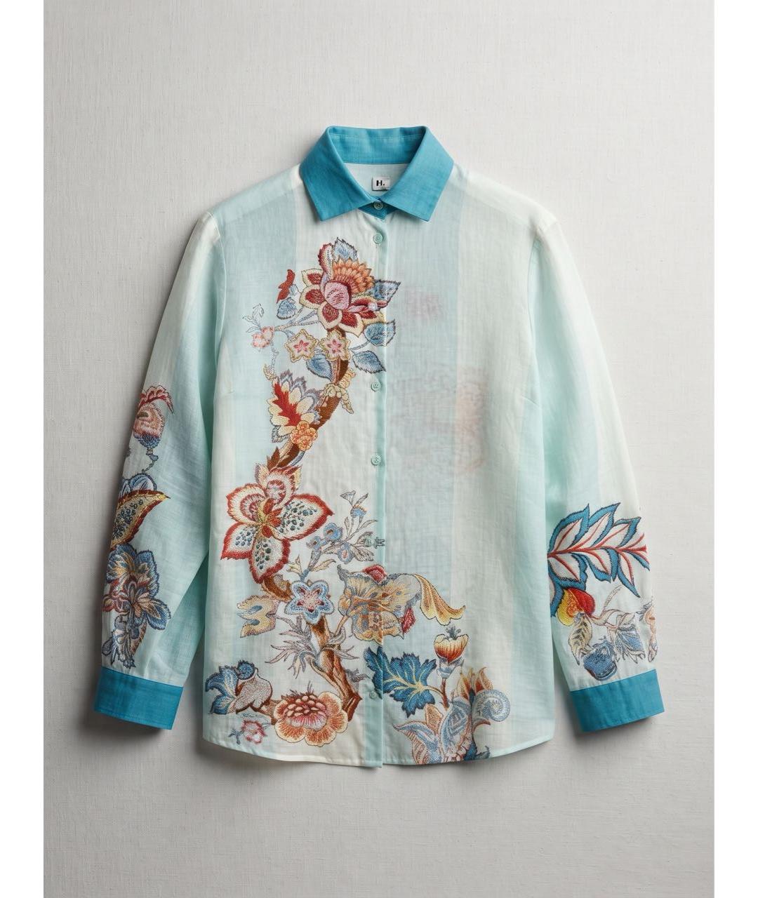 ETRO Белая хлопковая рубашка, фото 4