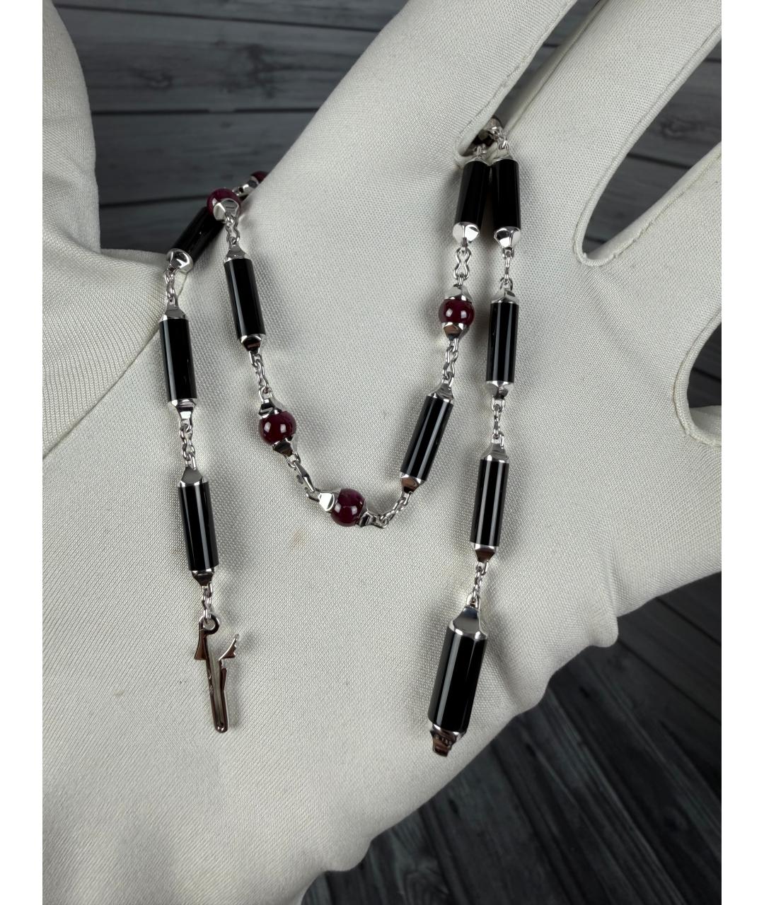 CARTIER Черное колье из белого золота, фото 3