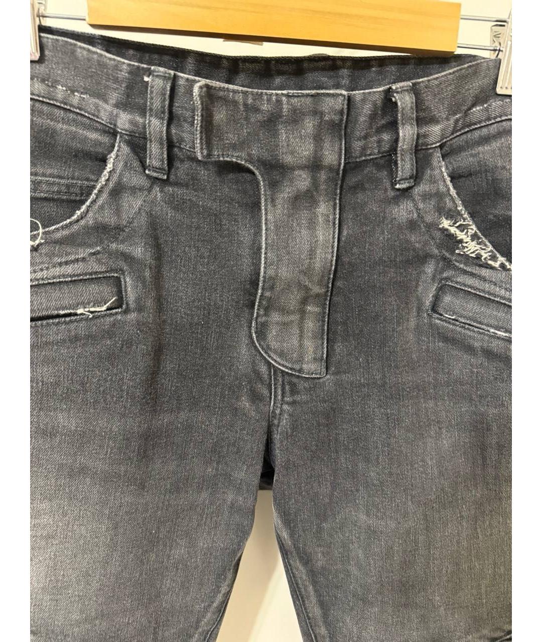 BALMAIN Черные хлопковые джинсы скинни, фото 3