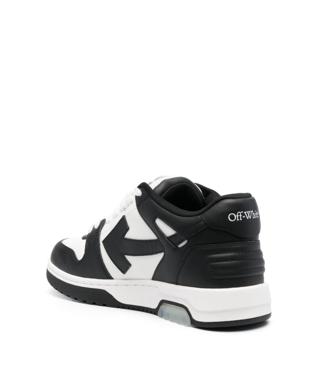 OFF-WHITE Белые кожаные низкие кроссовки / кеды, фото 2