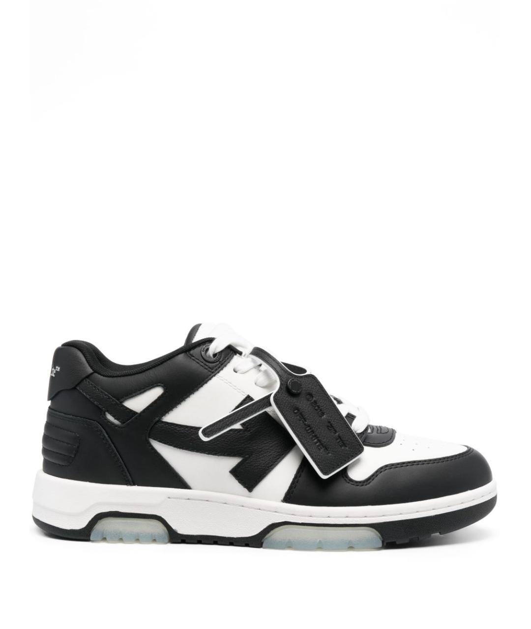 OFF-WHITE Белые кожаные низкие кроссовки / кеды, фото 1