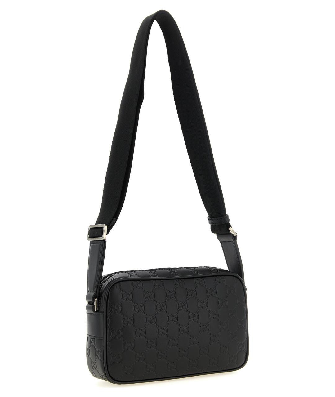 GUCCI Черная кожаная сумка на плечо, фото 2