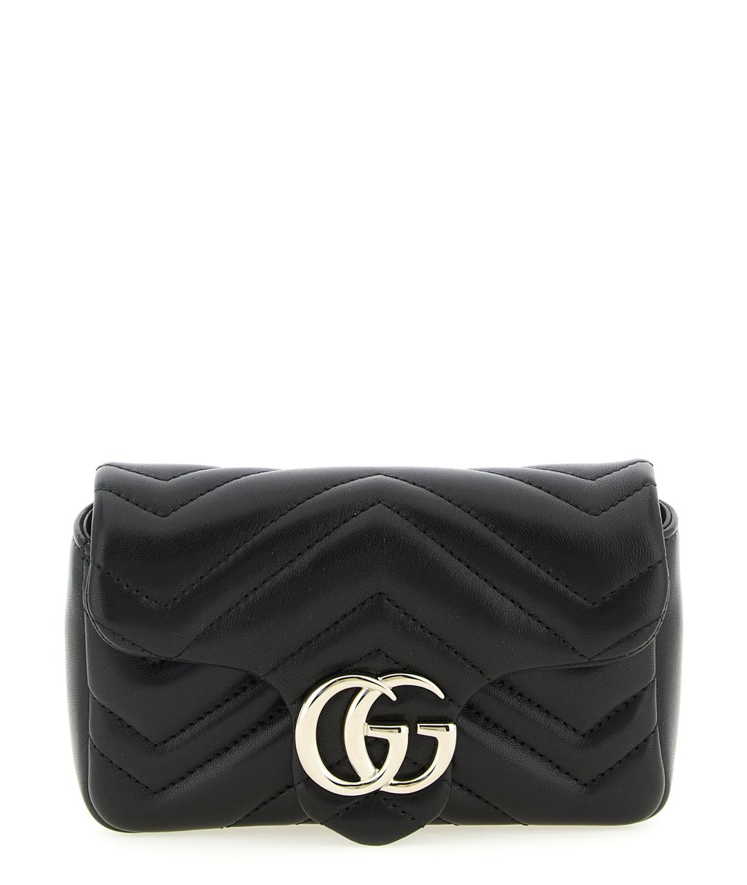 GUCCI Черная кожаная сумка через плечо, фото 1