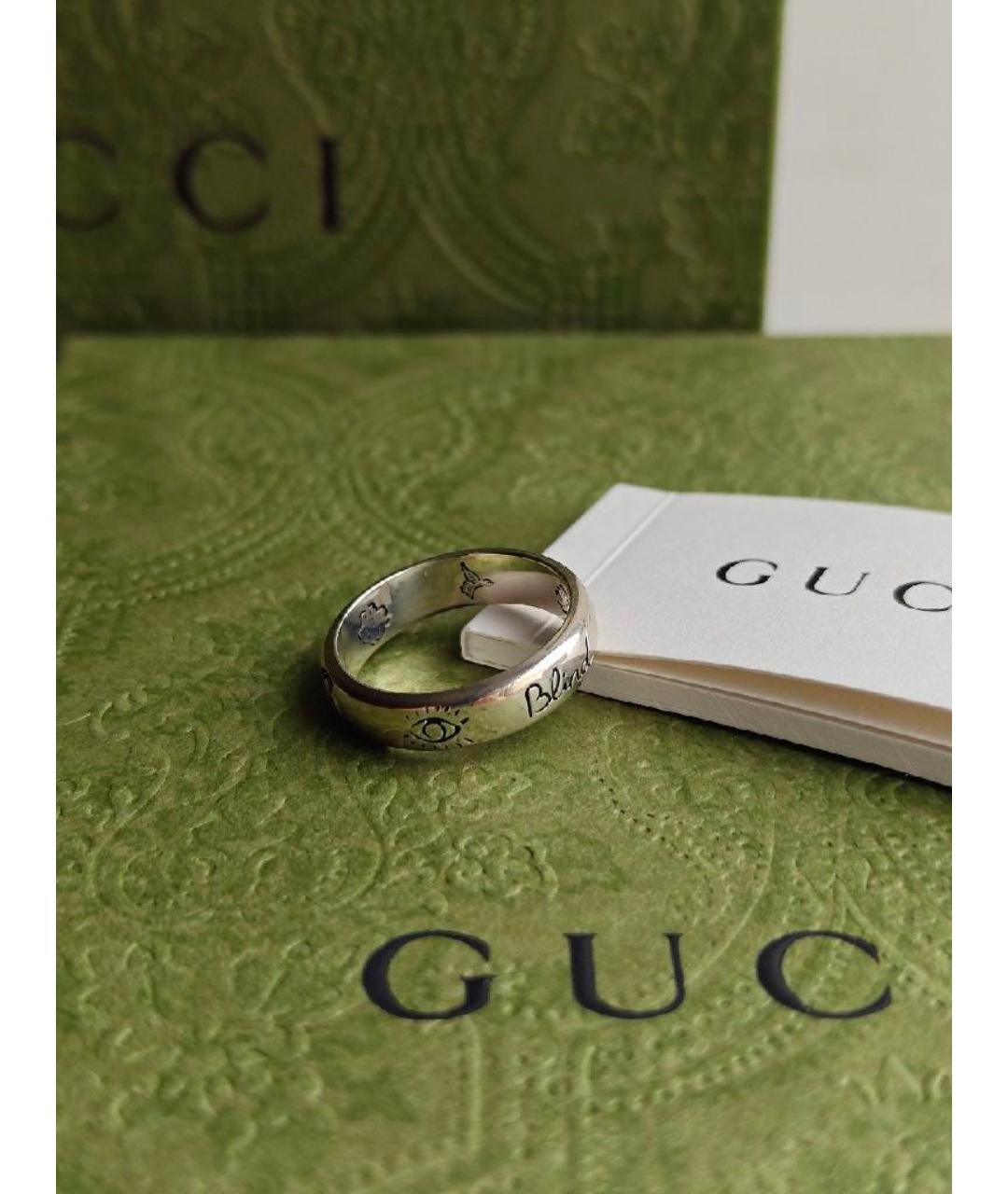GUCCI Серебряное серебряное кольцо, фото 5